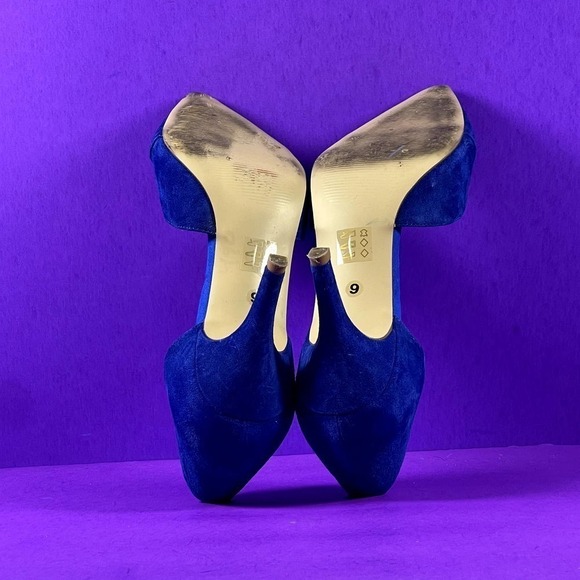 Sole Society Women's Royal Blue Pointed‎ Toe Robbie Pumps Shoe Size 9 - Picture 6 of 7